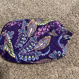 Vera Bradley Purple Floral  Medium Cosmetic Bag